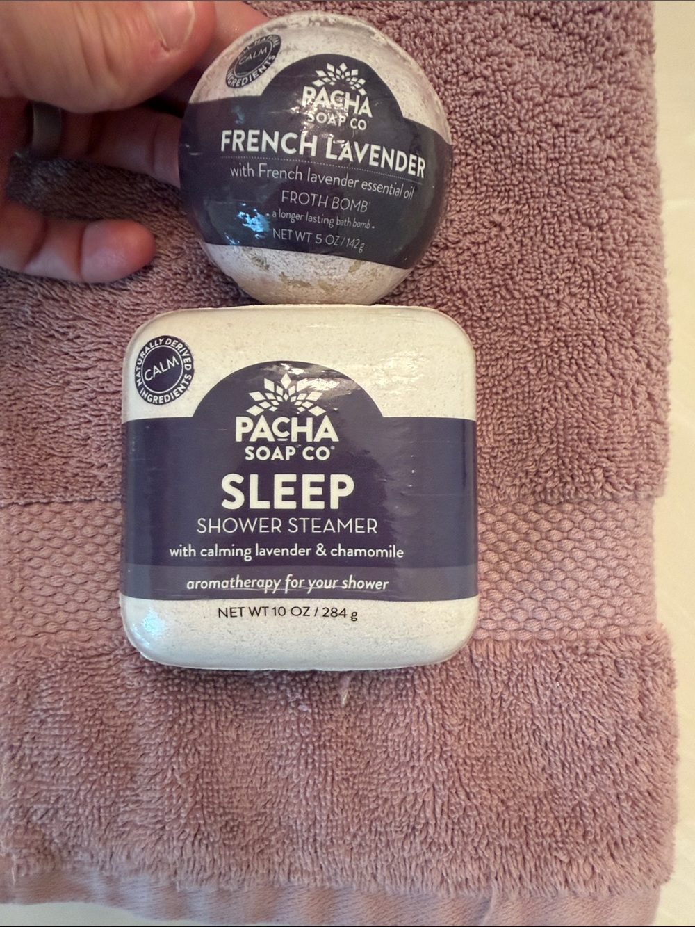 Sleep Shower Steamer & French Lavender Froth Bomb - Lavender